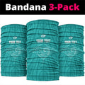Custom New Zealand Stingray Oztag Neck Gaiter Tag Rugby Maori Pattern Teal Version