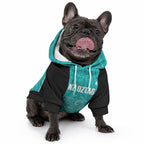Custom New Zealand Stingray Oztag Pet Hoodie Tag Rugby Maori Pattern Teal Version