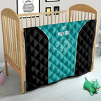 Custom New Zealand Stingray Oztag Quilt Tag Rugby Maori Pattern Teal Version