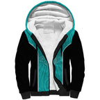 Custom New Zealand Stingray Oztag Sherpa Hoodie Tag Rugby Maori Pattern Teal Version