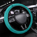 New Zealand Stingray Oztag Steering Wheel Cover Tag Rugby Maori Pattern Teal Version