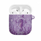 Australia Epilepsy Awareness AirPods Case Seahorse Think Purple Ribbon Aboriginal - Aussie Hoodie