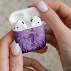 Australia Epilepsy Awareness AirPods Case Seahorse Think Purple Ribbon Aboriginal - Aussie Hoodie