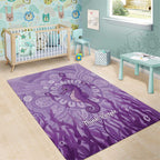 Australia Epilepsy Awareness Area Rug Seahorse Think Purple Ribbon Aboriginal - Aussie Hoodie