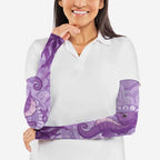 Australia Epilepsy Awareness Arm Sleeves Seahorse Think Purple Ribbon Aboriginal - Aussie Hoodie