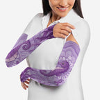 Australia Epilepsy Awareness Arm Sleeves Seahorse Think Purple Ribbon Aboriginal - Aussie Hoodie