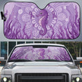 Australia Epilepsy Awareness Auto Sun Shade Seahorse Think Purple Ribbon Aboriginal - Aussie Hoodie