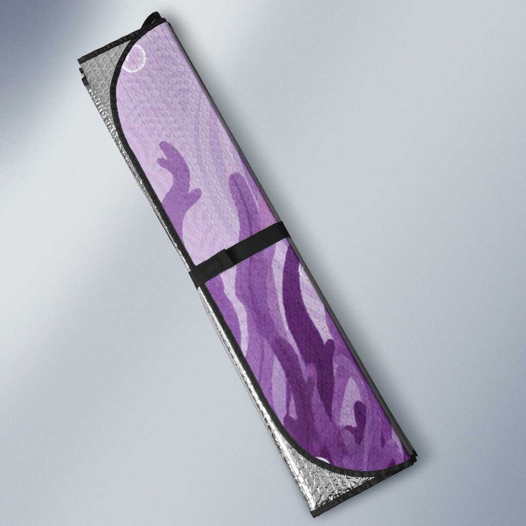 Australia Epilepsy Awareness Auto Sun Shade Seahorse Think Purple Ribbon Aboriginal - Aussie Hoodie