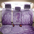Australia Epilepsy Awareness Back Car Seat Cover Seahorse Think Purple Ribbon Aboriginal - Aussie Hoodie