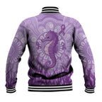 Australia Epilepsy Awareness Baseball Jacket Seahorse Think Purple Ribbon Aboriginal - Aussie Hoodie