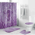 Australia Epilepsy Awareness Bathroom Set Seahorse Think Purple Ribbon Aboriginal - Aussie Hoodie