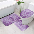 Australia Epilepsy Awareness Bathroom Set Seahorse Think Purple Ribbon Aboriginal - Aussie Hoodie
