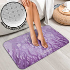 Australia Epilepsy Awareness Bathroom Set Seahorse Think Purple Ribbon Aboriginal - Aussie Hoodie