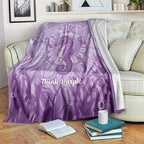Australia Epilepsy Awareness Blanket Seahorse Think Purple Ribbon Aboriginal - Aussie Hoodie