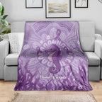 Australia Epilepsy Awareness Blanket Seahorse Think Purple Ribbon Aboriginal - Aussie Hoodie
