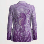 Australia Epilepsy Awareness Blazer Seahorse Think Purple Ribbon Aboriginal - Aussie Hoodie