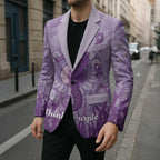 Australia Epilepsy Awareness Blazer Seahorse Think Purple Ribbon Aboriginal - Aussie Hoodie