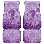 Australia Epilepsy Awareness Car Mats Seahorse Think Purple Ribbon Aboriginal - Aussie Hoodie