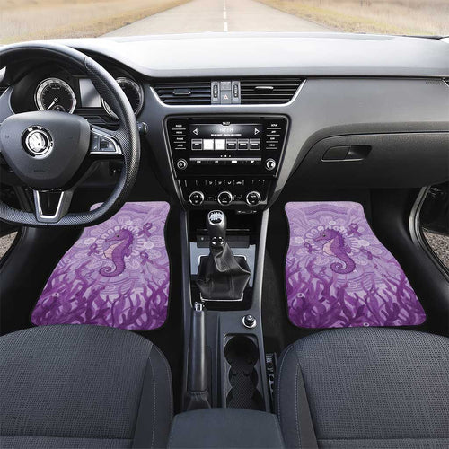 Australia Epilepsy Awareness Car Mats Seahorse Think Purple Ribbon Aboriginal - Aussie Hoodie