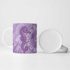 Australia Epilepsy Awareness Ceramic Mug Seahorse Think Purple Ribbon Aboriginal - Aussie Hoodie