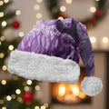 Australia Epilepsy Awareness Christmas Santa Hat Seahorse Think Purple Ribbon Aboriginal - Aussie Hoodie