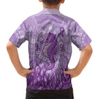 Australia Epilepsy Awareness Family Matching Off Shoulder Short Dress and Hawaiian Shirt Seahorse Think Purple Ribbon Aboriginal - Aussie Hoodie