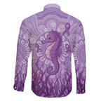Australia Epilepsy Awareness Family Matching Short Sleeve Bodycon Dress and Hawaiian Shirt Seahorse Think Purple Ribbon Aboriginal - Aussie Hoodie