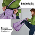 Australia Epilepsy Awareness Grocery Bag Seahorse Think Purple Ribbon Aboriginal - Aussie Hoodie