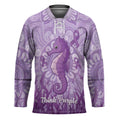 Australia Epilepsy Awareness Hockey Jersey Seahorse Think Purple Ribbon Aboriginal - Aussie Hoodie