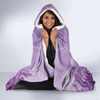 Australia Epilepsy Awareness Hooded Blanket Seahorse Think Purple Ribbon Aboriginal - Aussie Hoodie