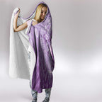 Australia Epilepsy Awareness Hooded Blanket Seahorse Think Purple Ribbon Aboriginal - Aussie Hoodie