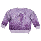 Australia Epilepsy Awareness Kid Ugly Christmas Sweater Seahorse Think Purple Ribbon Aboriginal - Aussie Hoodie