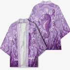 Australia Epilepsy Awareness Kimono Seahorse Think Purple Ribbon Aboriginal - Aussie Hoodie
