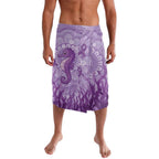 Australia Epilepsy Awareness Lavalava Seahorse Think Purple Ribbon Aboriginal - Aussie Hoodie