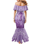 Australia Epilepsy Awareness Mermaid Dress Seahorse Think Purple Ribbon Aboriginal - Aussie Hoodie
