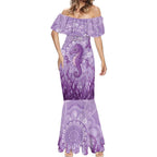 Australia Epilepsy Awareness Mermaid Dress Seahorse Think Purple Ribbon Aboriginal - Aussie Hoodie