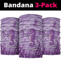 Australia Epilepsy Awareness Neck Gaiter Seahorse Think Purple Ribbon Aboriginal - Aussie Hoodie