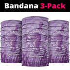 Australia Epilepsy Awareness Neck Gaiter Seahorse Think Purple Ribbon Aboriginal - Aussie Hoodie