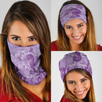 Australia Epilepsy Awareness Neck Gaiter Seahorse Think Purple Ribbon Aboriginal - Aussie Hoodie