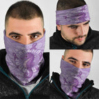 Australia Epilepsy Awareness Neck Gaiter Seahorse Think Purple Ribbon Aboriginal - Aussie Hoodie