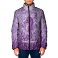 Australia Epilepsy Awareness Padded Jacket Seahorse Think Purple Ribbon Aboriginal - Aussie Hoodie
