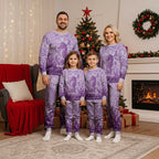 Australia Epilepsy Awareness Christmas Pajama Set Seahorse Think Purple Ribbon Aboriginal - Aussie Hoodie