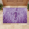 Australia Epilepsy Awareness Rubber Doormat Seahorse Think Purple Ribbon Aboriginal - Aussie Hoodie