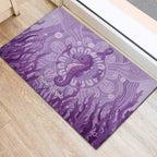 Australia Epilepsy Awareness Rubber Doormat Seahorse Think Purple Ribbon Aboriginal - Aussie Hoodie