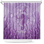 Australia Epilepsy Awareness Shower Curtain Seahorse Think Purple Ribbon Aboriginal - Aussie Hoodie