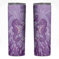 Australia Epilepsy Awareness Skinny Tumbler Seahorse Think Purple Ribbon Aboriginal - Aussie Hoodie