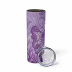 Australia Epilepsy Awareness Skinny Tumbler Seahorse Think Purple Ribbon Aboriginal - Aussie Hoodie