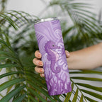 Australia Epilepsy Awareness Skinny Tumbler Seahorse Think Purple Ribbon Aboriginal - Aussie Hoodie