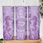 Australia Epilepsy Awareness Skinny Tumbler Seahorse Think Purple Ribbon Aboriginal - Aussie Hoodie
