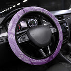 Australia Epilepsy Awareness Steering Wheel Cover Seahorse Think Purple Ribbon Aboriginal - Aussie Hoodie